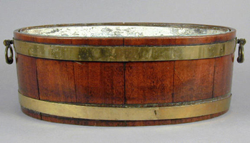 Lot image - George IV Brass-Bound Mahogany Wine Cooler