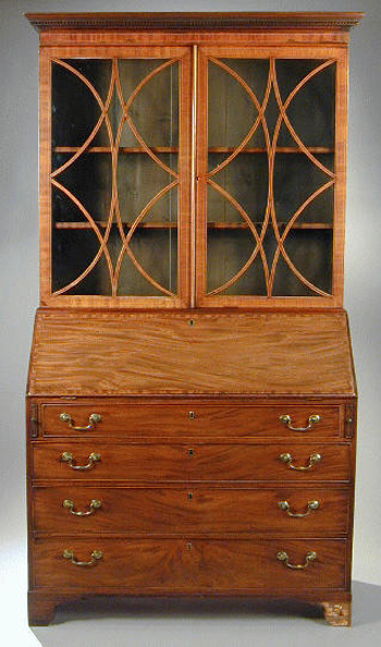 Lot image - George III Mahogany Chest on Chest