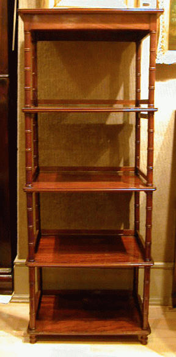 Lot image - Louis Philippe Mahogany Etagere