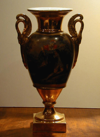 Lot image - Pair of Paris Porcelain Vases