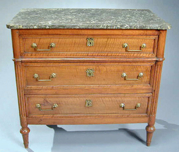 Lot image - Louis XVI Fruitwood Commode