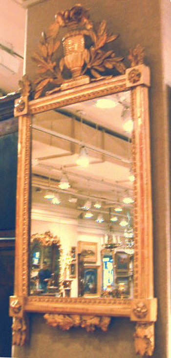 Lot image - Louis XVI Gilt-Wood Mirror