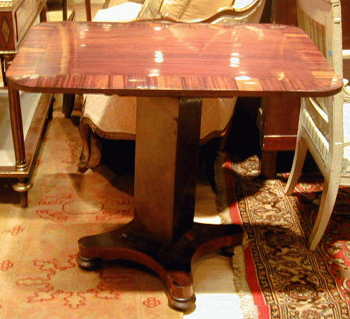 Lot image - Continental Neoclassical Mahogany Breakfast Table