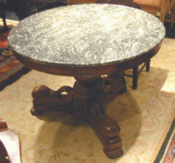 Lot image - Restauration Mahogany Center Table