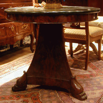 Lot image - Charles X Mahogany Center Table