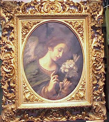 Lot image - After Carlo Dolci ANGEL OF THE ANNUNCIATION Oil on canvas 28 3/4 x 23 inches (73 x 58.5 cm.)...