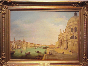 Lot image - Manner of Canaletto 20th Century ENTRANCE TO THE GRAND CANAL Oil on canvas 21 x 29 1/2 inches (53.3 x 74.5 cm.)
