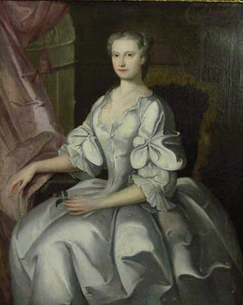 Lot image - Circle of Martin van Mytens PORTRAIT OF A WOMAN IN A GRAY DRESS Oil on canvas 50 x 40 inches (127 x 101.7 cm.)...