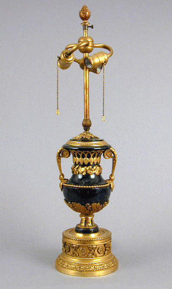 Lot image - Charles X Style Gilt-Bronze and Marble Urn