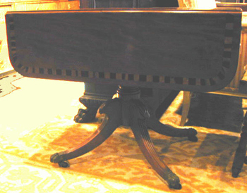 Lot image - Regency Inlaid Mahogany Pembroke Table