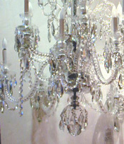 Lot image - George III Style Cut Glass Ten-Light Chandelier