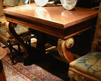 Lot image - Regency Rosewood-Grained Console
