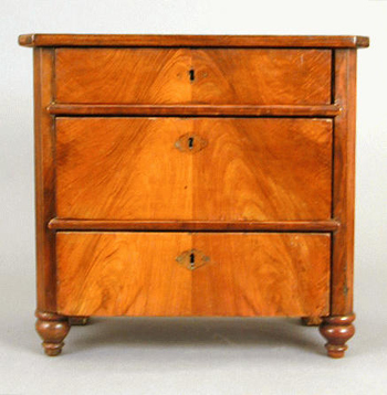 Lot image - Louis Philippe Mahogany Miniature Commode