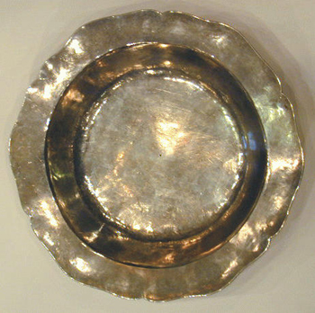 Lot image - French Silver Scalloped Soup Plate