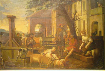 Lot image - Circle of Poussin