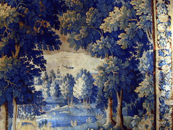 Lot image - Aubusson Verdure Tapestry