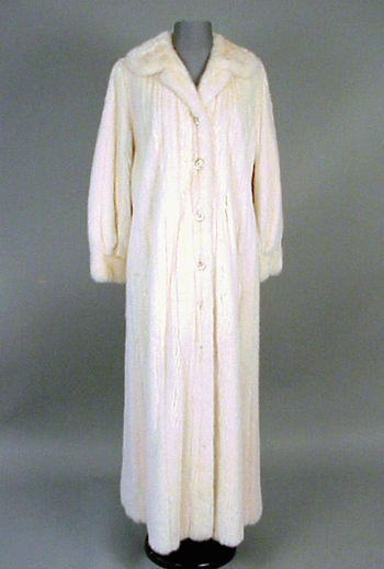 Lot image - Full Length White Mink Coat