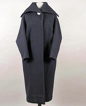 Lot image - Manguin Blue Wool Coat French, 1950s