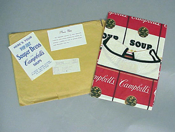 Lot image - Campbells Soup Paper Dress and Order Form 1960s