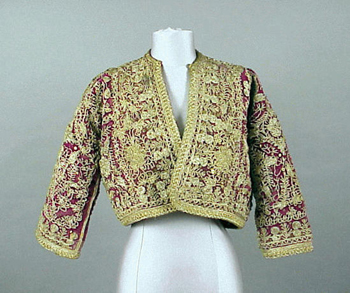 Lot image - Gold Embroidered Bolero Jacket