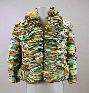 Lot image - Feathered Bolero Jacket French