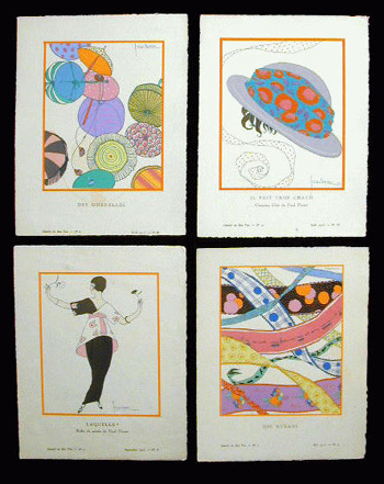 Lot image - Miscellaneous Group of Gazette du Bon Ton Plates 1913