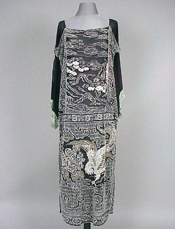 Lot image - Chinoiserie Beaded Chemise American, 1920s