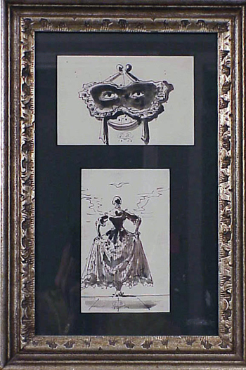 Lot image - Eugene Berman Pen and Ink Drawings 1956