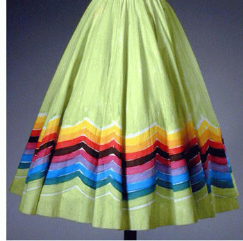 Lot image - Pucci Painted Circle Skirt