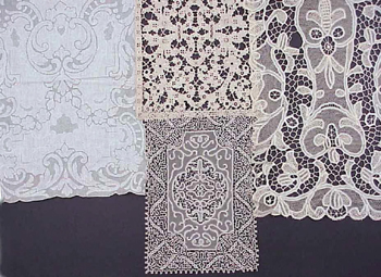 Lot image - Four Lace Place Mat Sets
