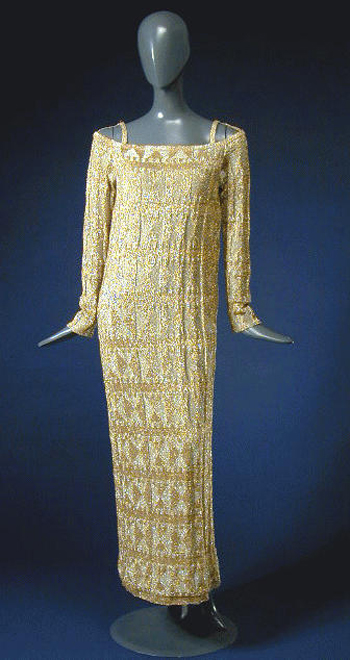 Lot image - Rudi Gernreich Lurex Evening Dress