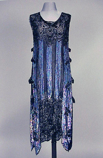 Lot image - Iridescent Sequined Chemise Dress