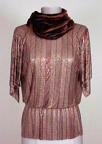 Lot image - Versace Metal Mesh Top