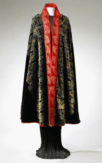 Lot image - Gallenga Stenciled Velvet Cape