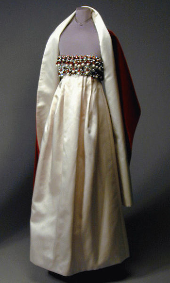 Lot image - George Halley Sarafan Style Evening Gown