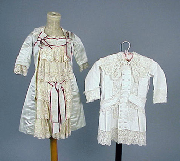 Lot image - Two Antique Child's Dresses