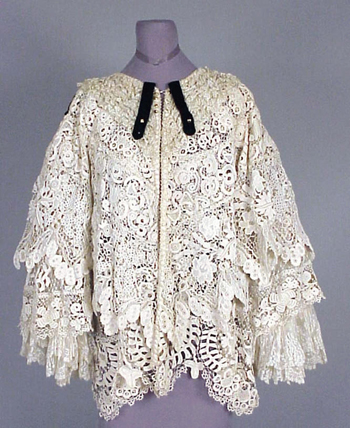 Lot image - Irish Crochet Combing Jacket