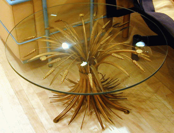 Lot image - Gilt-Metal Low Table