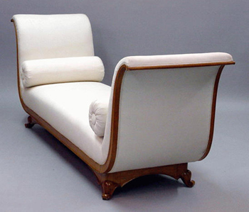 Lot image - Art Deco Upholstered Day Bed