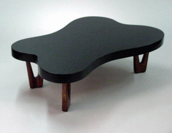 Lot image - Mahogany and Ebonized Wood Table