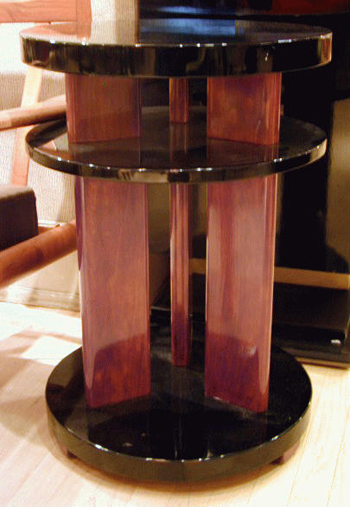 Lot image - Art Deco Fruitwood and Ebonized Table