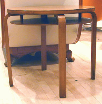 Lot image - Finish Birch Occasional Table