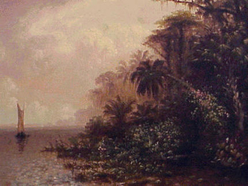 Lot image - Granville Perkins 1830 - 1895 SAILING VESSEL IN THE TROPICS