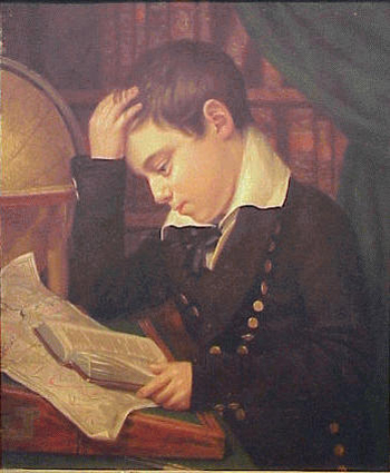 Lot image - Eliab Metcalf 1785 - 1834 PORTRAIT OF JAMES WHITING METCALF, circa 1827 Oil on panel 24 x 19 3/4 inches...