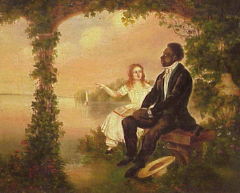 Lot image - American School 19th Century BY THE LAKE