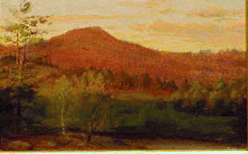 Lot image - William Partridge Burpee 1846 - 1940 MAINE HILLS AT TWILIGHT, circa 1878