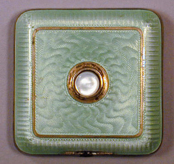 Lot image - Silver, Metal and Enamel Bell Pusher