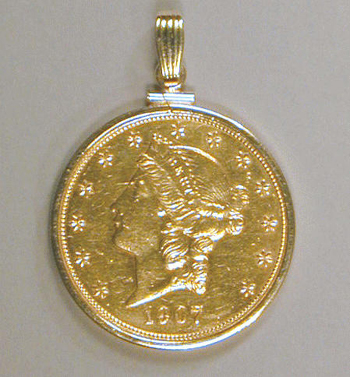 Lot image - One US Gold Coin Pendant