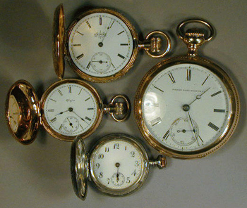 Lot image - Four Assorted Pocket Watches
