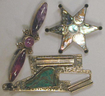 Lot image - Three Mexican Silver Pins